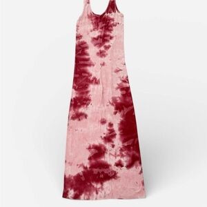 Enza Costa Pink Tie-Dye Dress